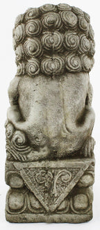 Foo Dog Pair Garden Statues Concrete Asian Sculpture