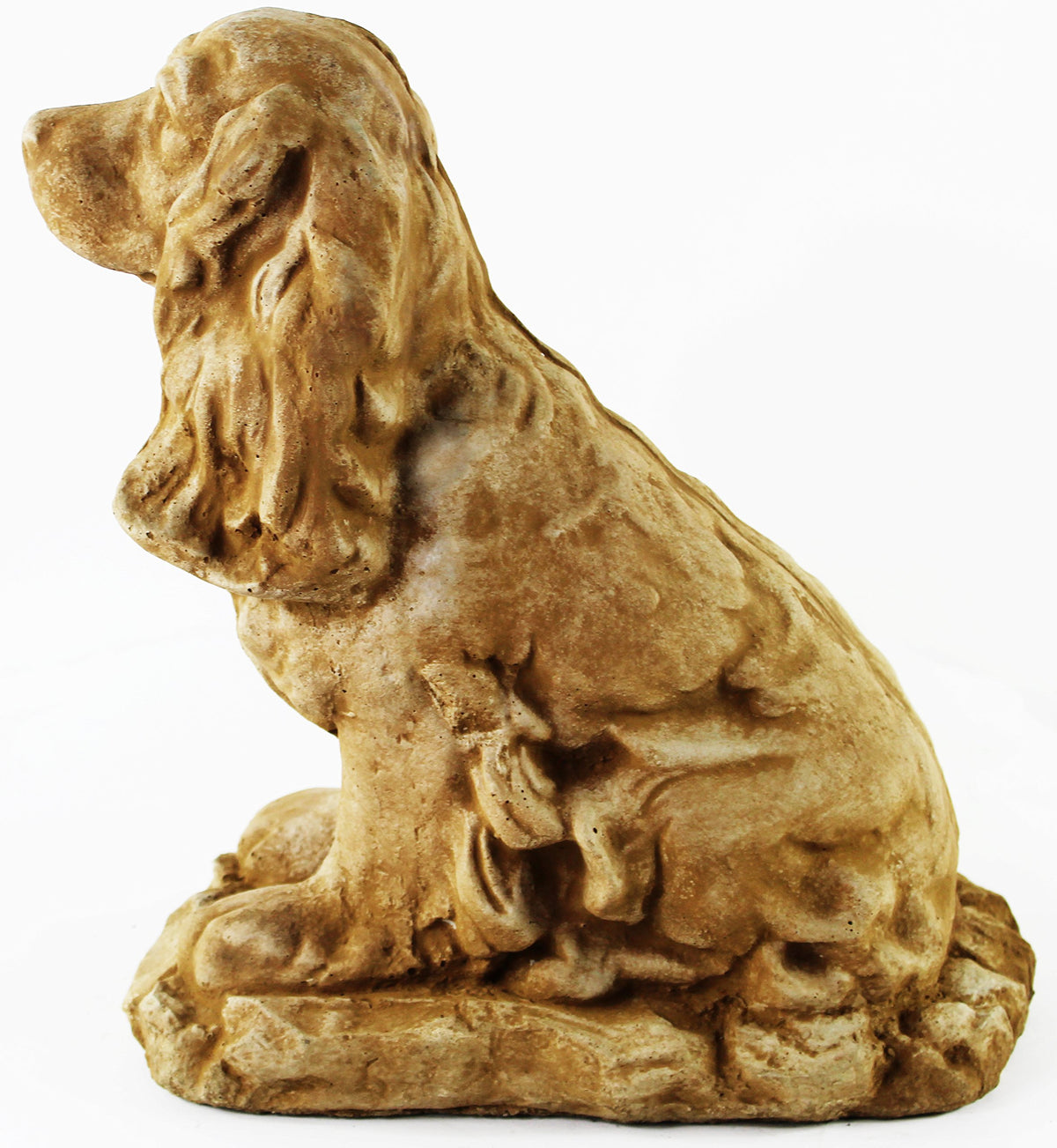 Cocker Spaniel Dog Statue Concrete Statuary Cement Yard Dogs