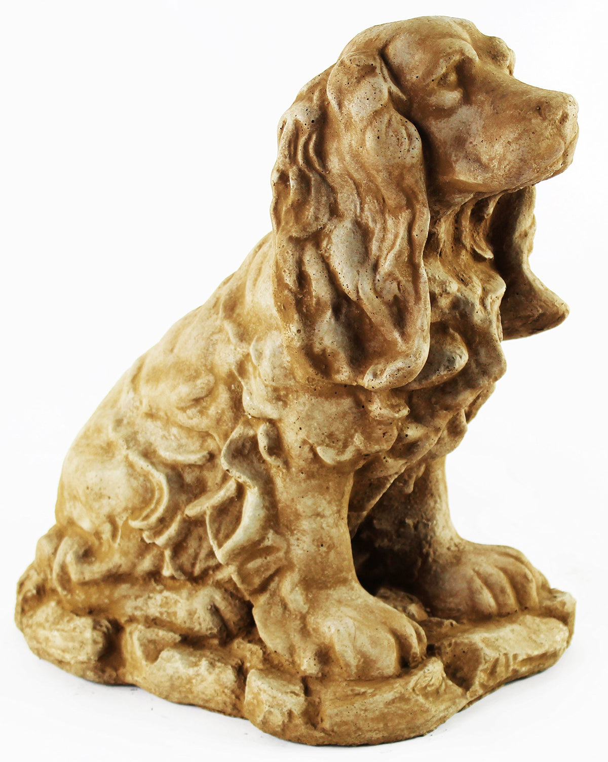 Cocker Spaniel Dog Statue Concrete Statuary Cement Yard Dogs