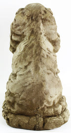 Dog Statue Cocker Spaniel Outdoor Garden Statues Puppy Cement Dog Figure Doggy Sculpture